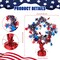 6 Pack 4th of July Table Centerpieces - Metallic Patriotic Star Decorations - Red White and Blue Glitter Foil Table Decor for Independence Day, Memorial Day, and USA Party Supplies